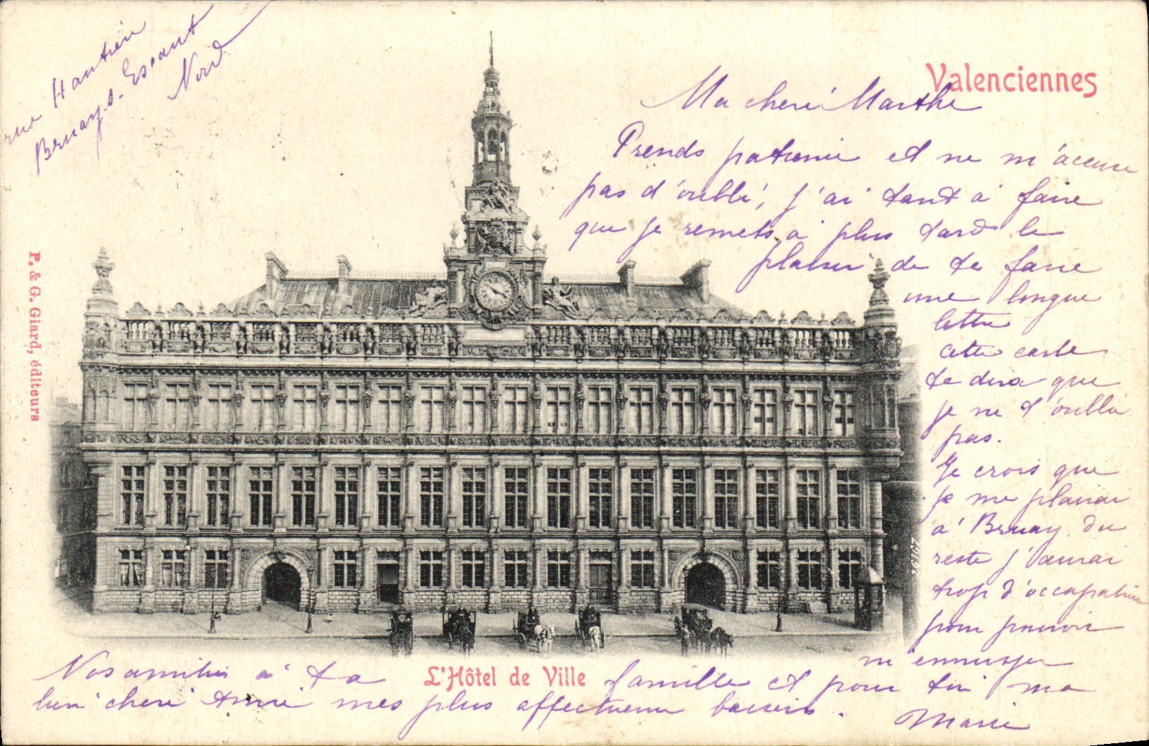 CPA Valenciennes L'Hotel De Ville