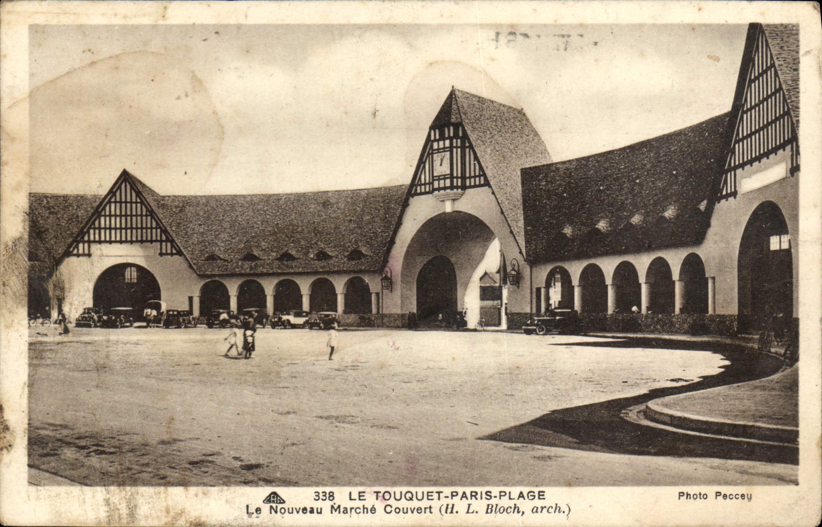 VINTAGE POSTCARD Touquet Paris Plage the new one goes covered