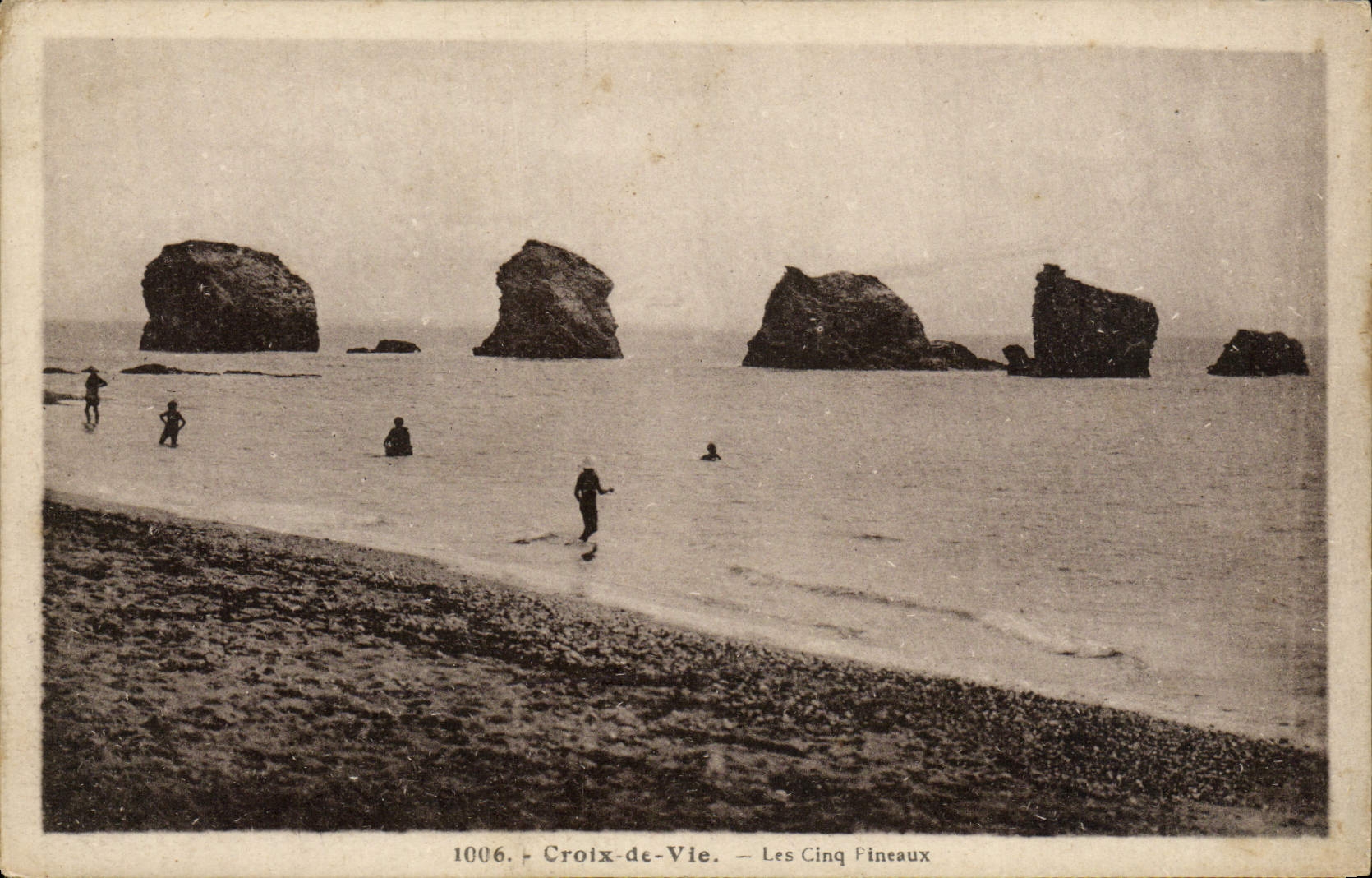 POSTAL de la VENDIMIA Croix de Vie cinco las pineales