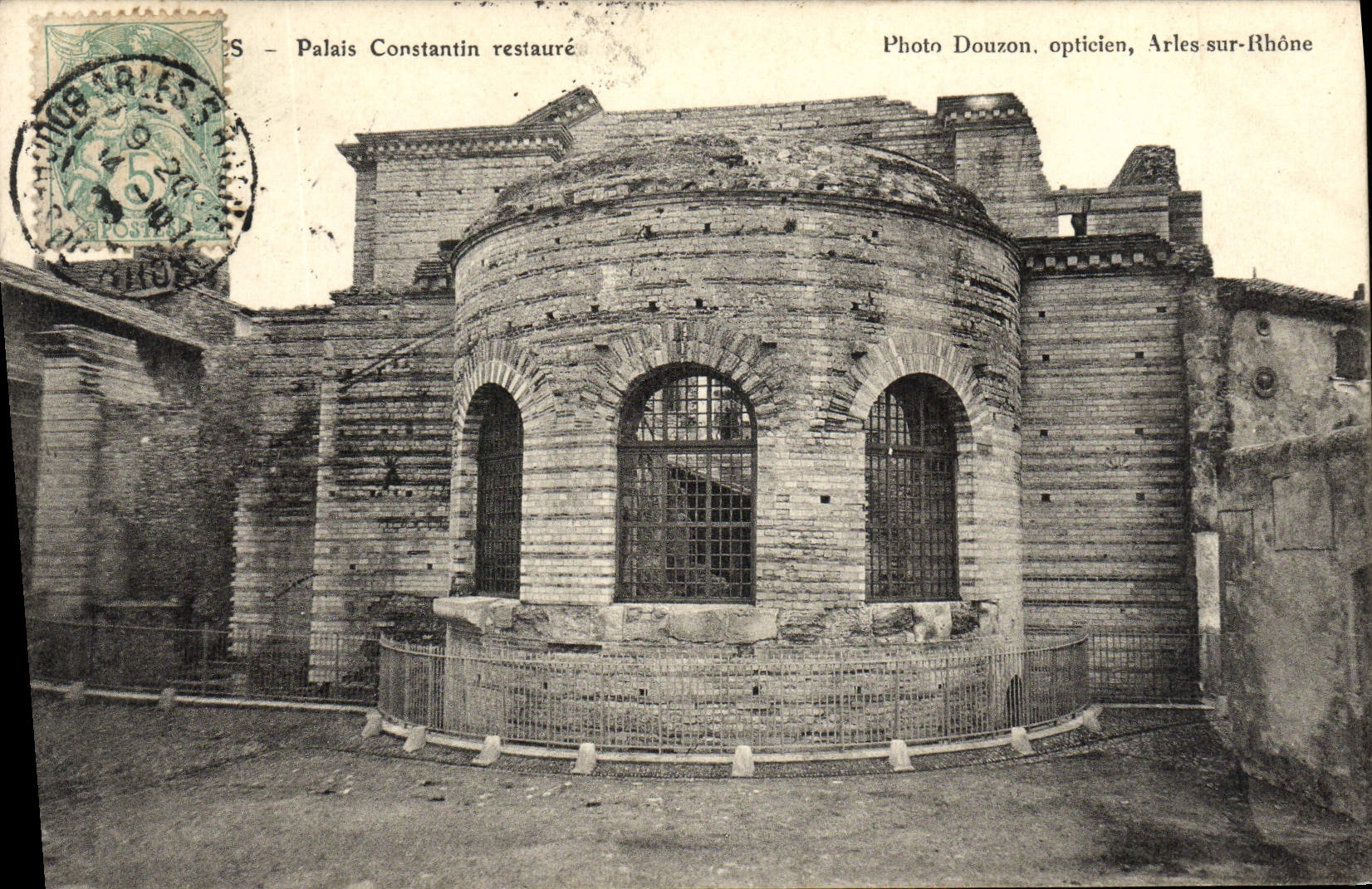 VINTAGE POSTCARD Arles Palate Constantin Restaure