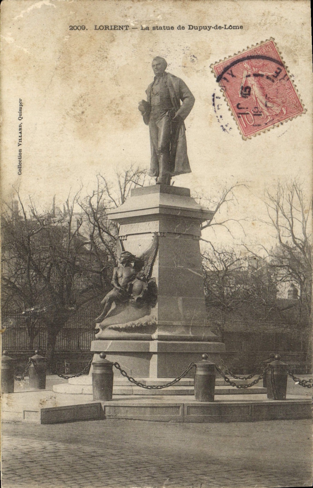 CPA Lorient La statue de Dupuy de Lome 