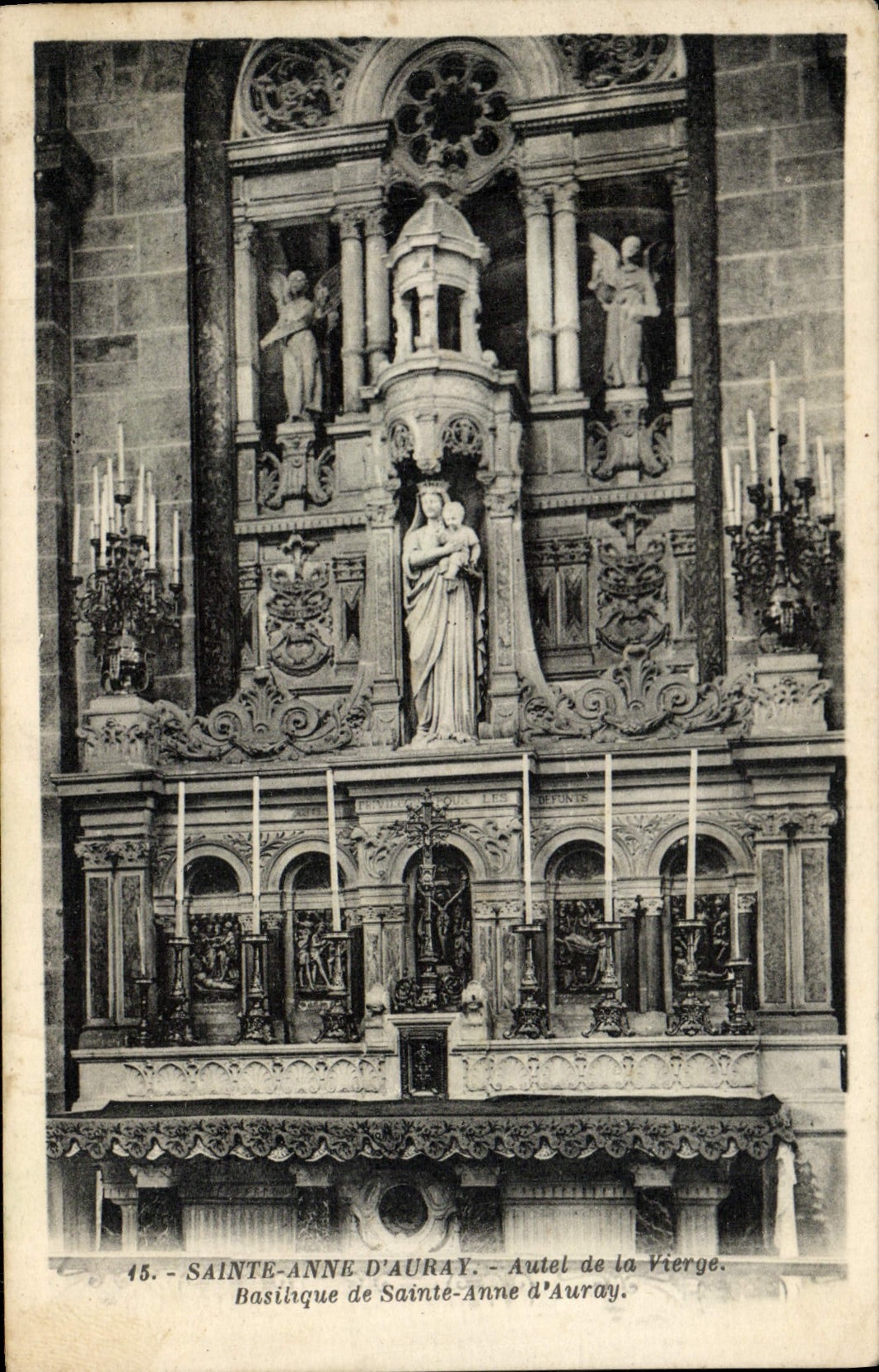 De la VENDIMIA de la POSTAL puente del horno de Anne D Auray Sainte de la basílica de la Virgen