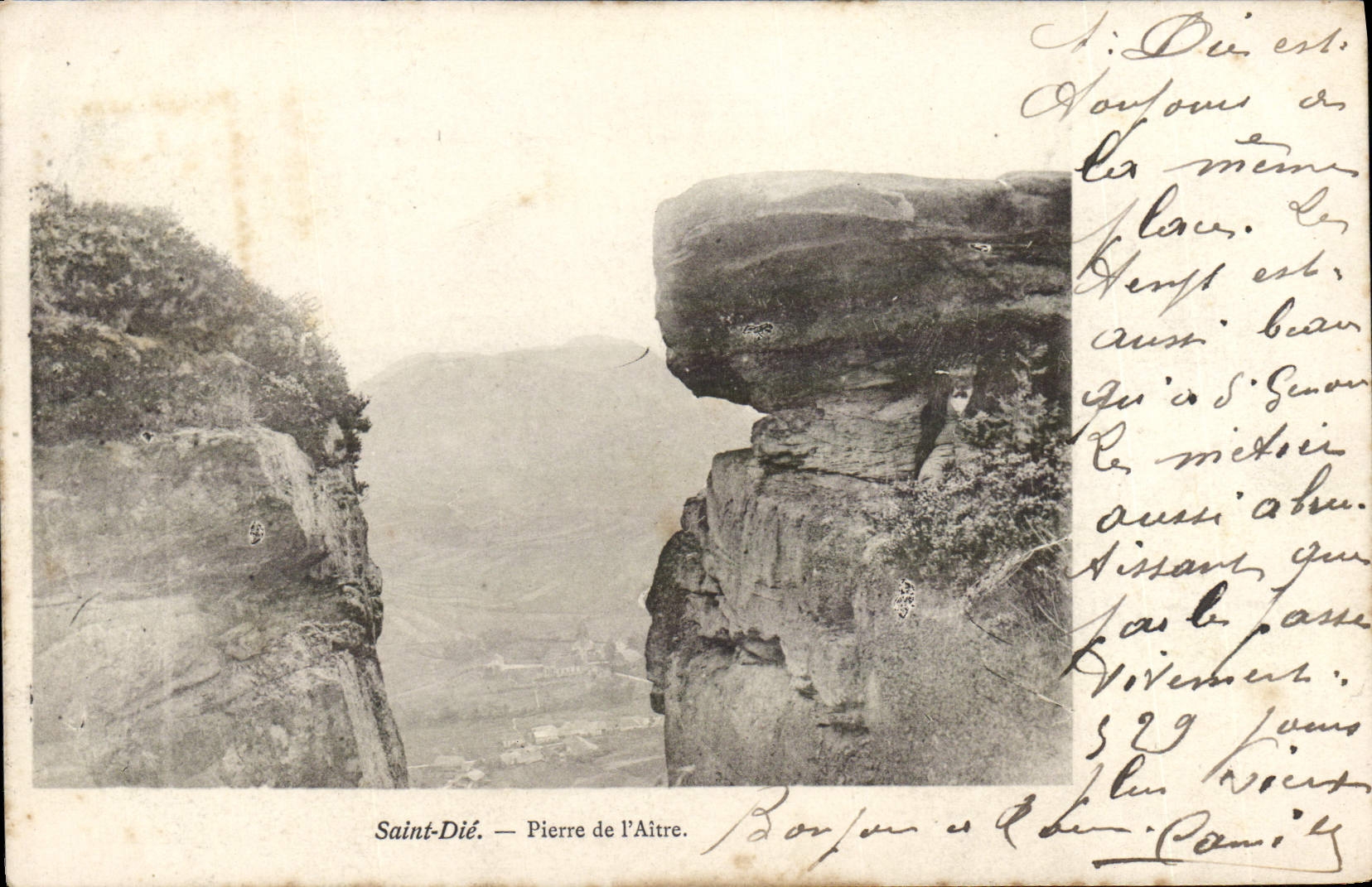 VINTAGE POSTCARD Holy Die Pierre of Aitre