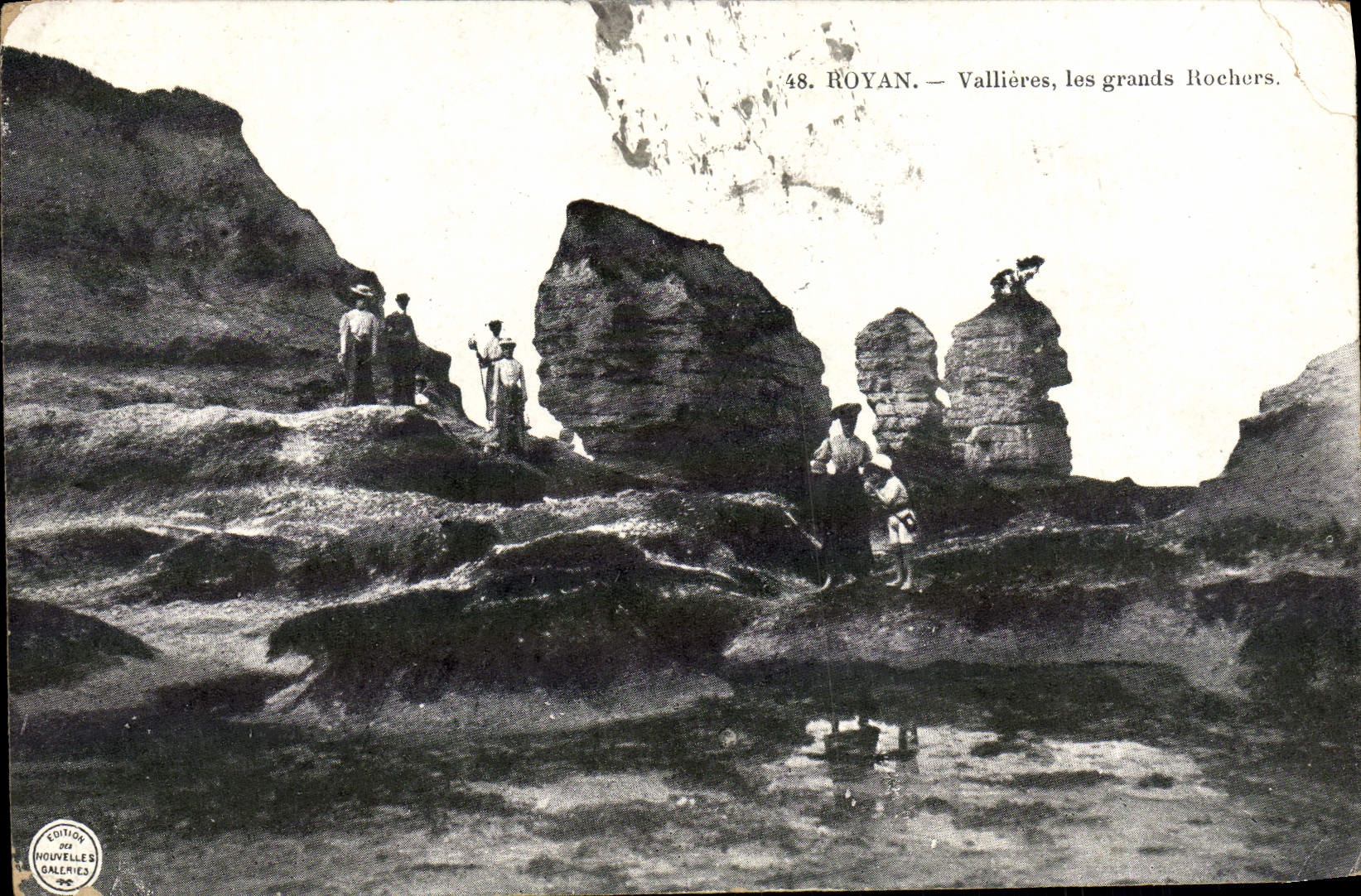 CPA Royan Vallieres Les Grands rocehrs