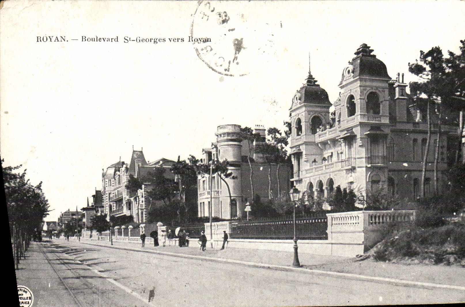 St Jorte del bulevar de Royan de la POSTAL de la VENDIMIA hacia Royan