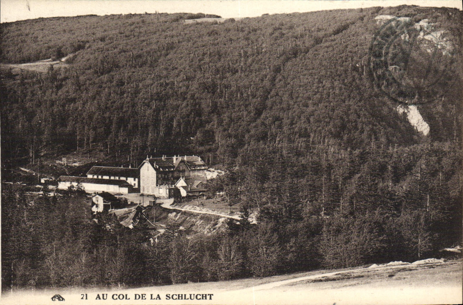 VINTAGE POSTCARD With the Collar Of Schlucht the White Lake