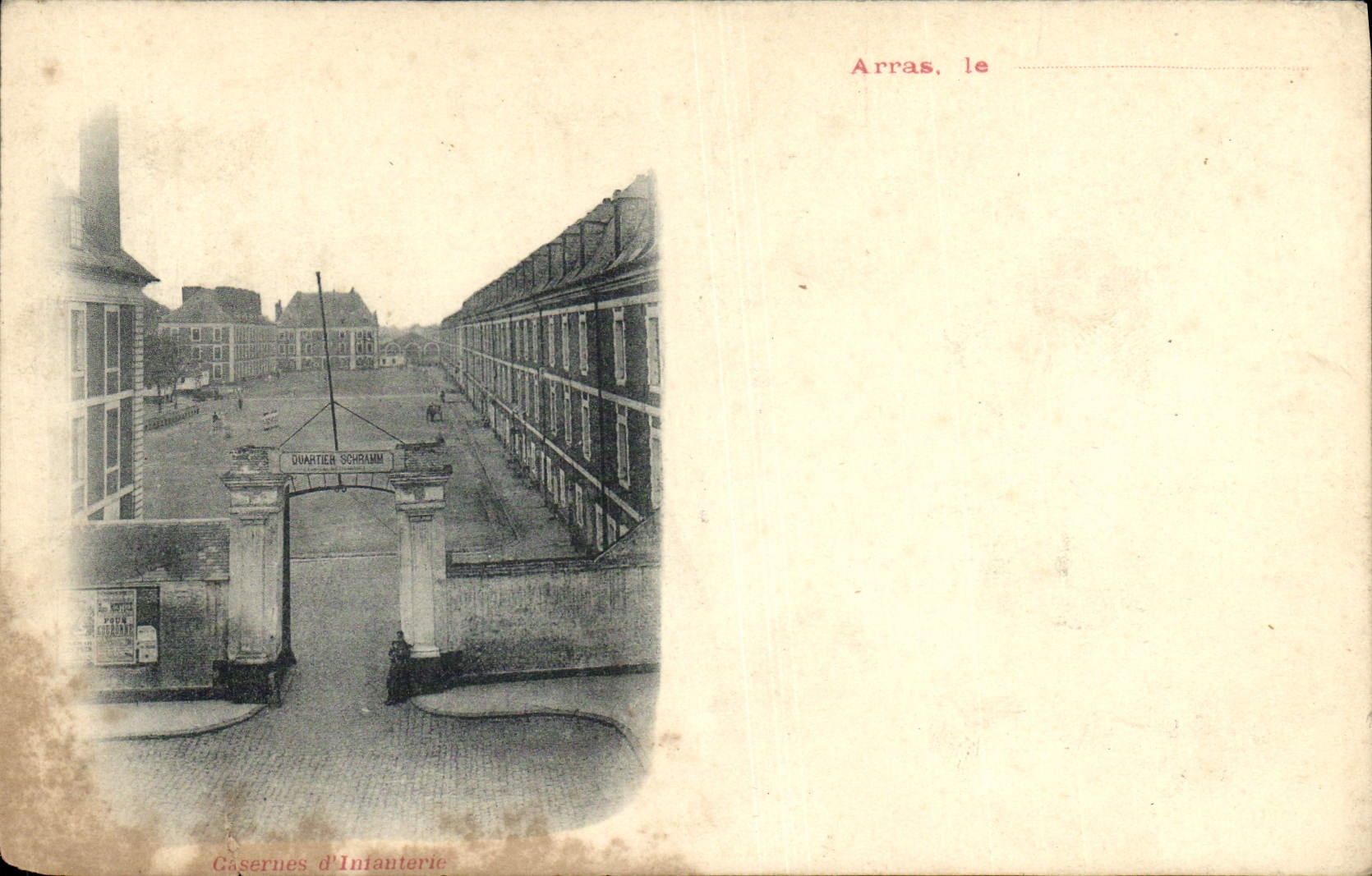 CPA Arras Casernes d'infanterie Militaria 