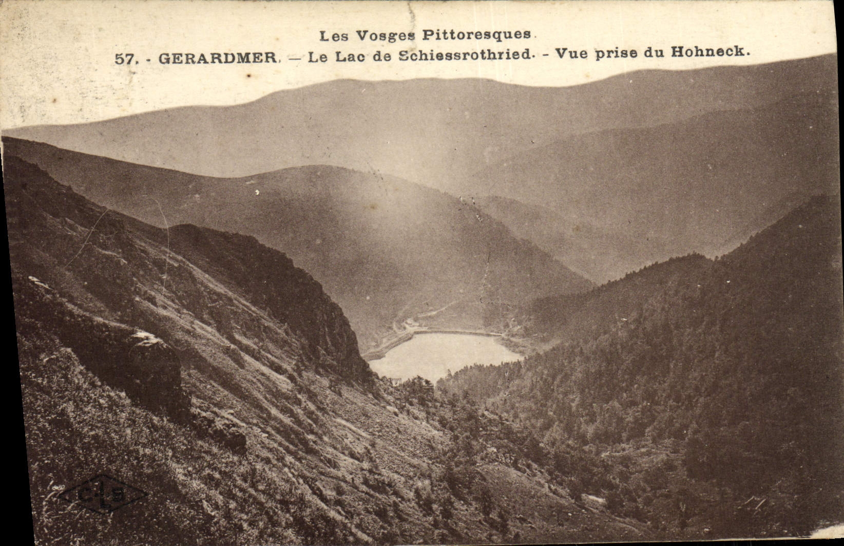 VINTAGE POSTCARD Gerardmer the Lake De Schiessrothried Seen from of Hohneck