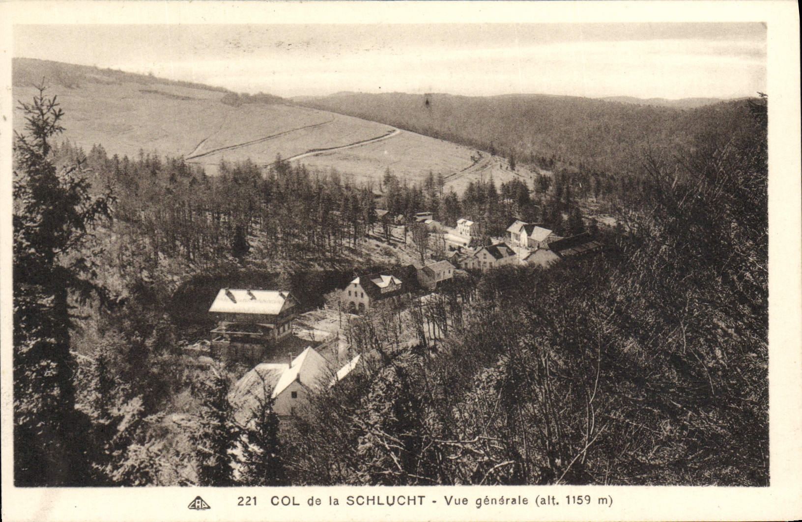 VINTAGE POSTCARD Collar of Schlucht View