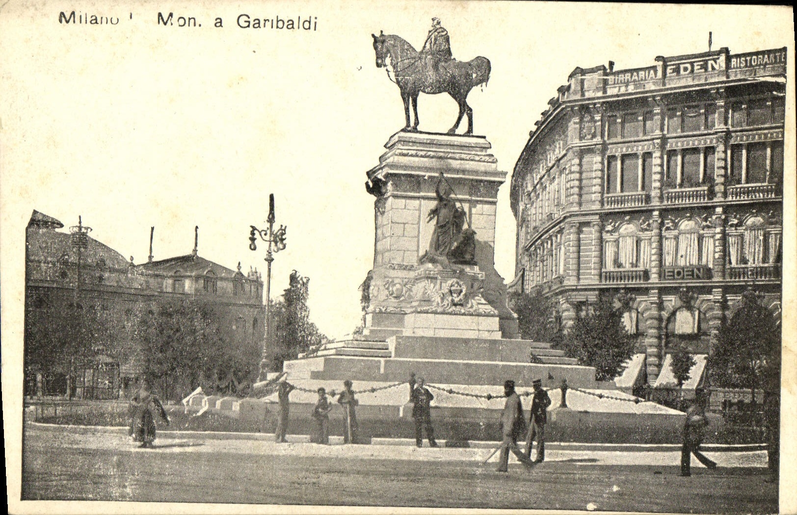 VINTAGE POSTCARD Milano My has Garibaldi