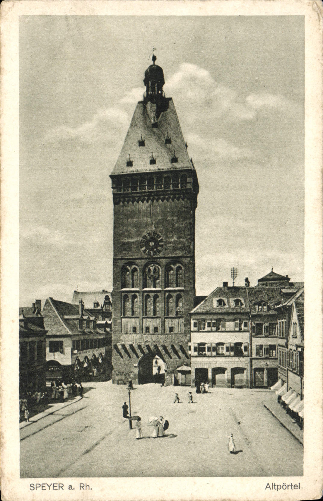 VINTAGE POSTCARD Speyer Altportel