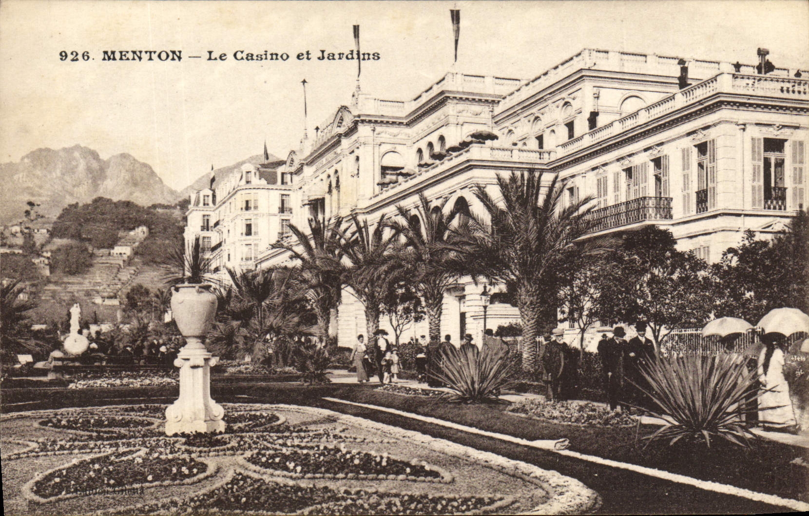 CPA Menton Le Casino et Jardins