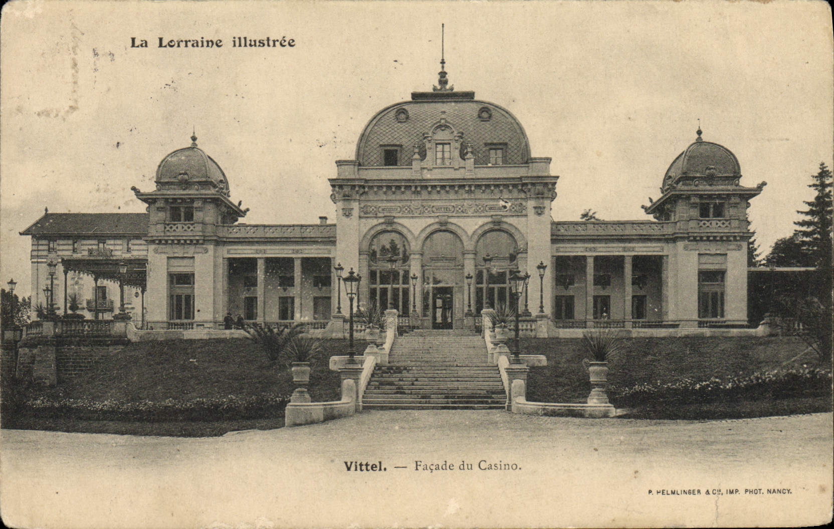 CPA Vittel Facade du Casino