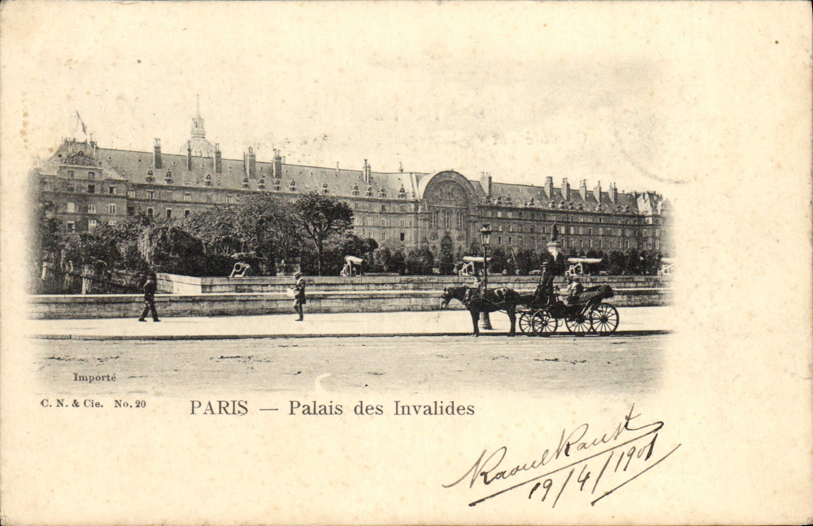 VINTAGE POSTCARD Paris Palate of the Invalids