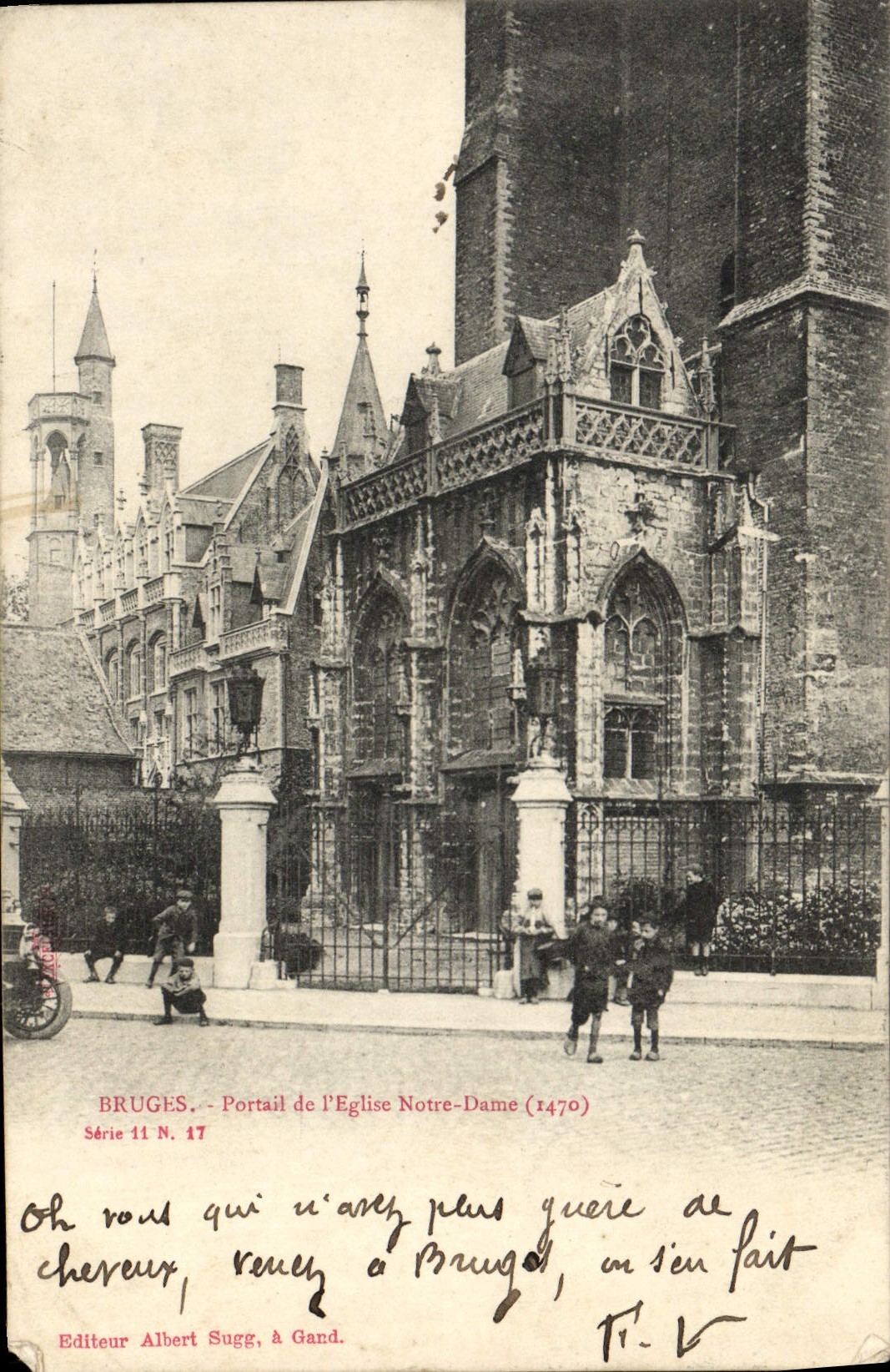 CPA Bruges Portail de L'Eglise Notre Dame