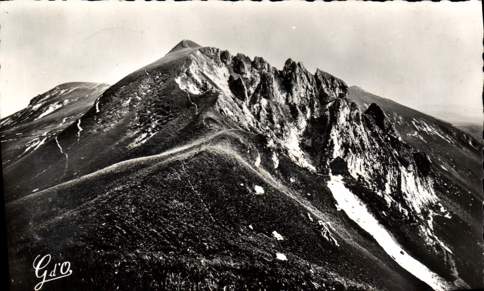 MODERN CARD Puy De Sancy Summit Western Aspect needles of the devil