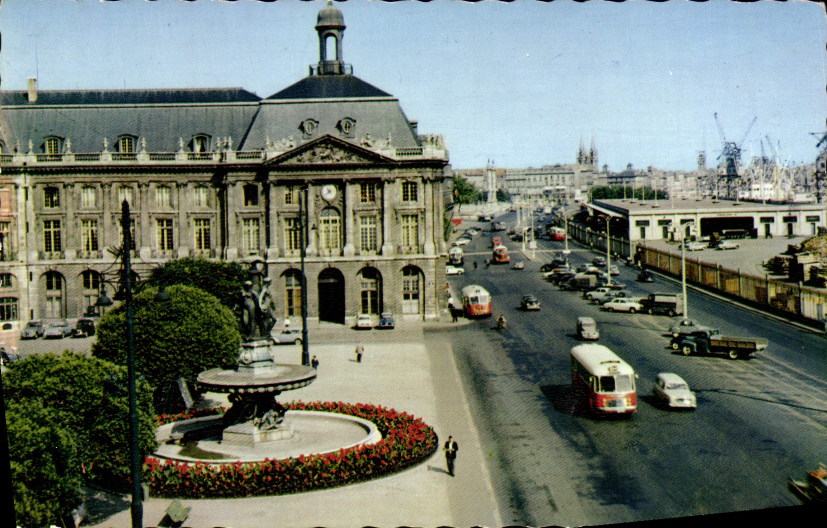 MODERN CARD Bordeaux Places Stock Exchange the quays