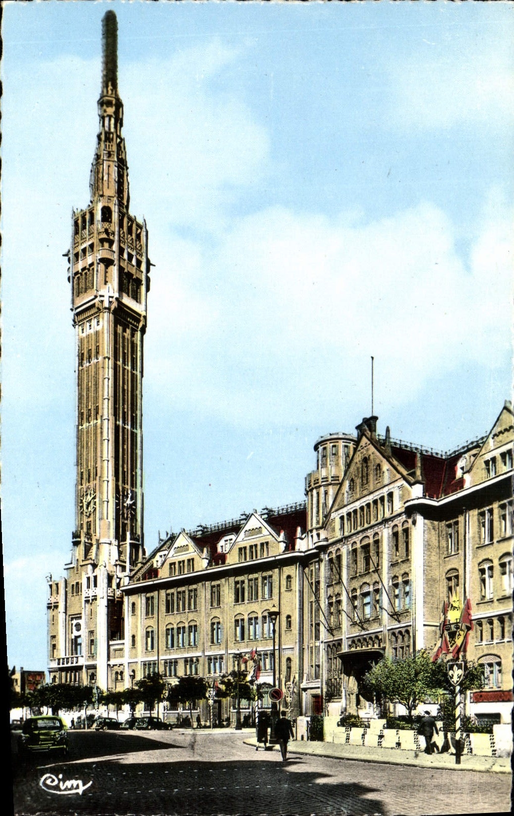 MODERN CARD Lille the Town hall