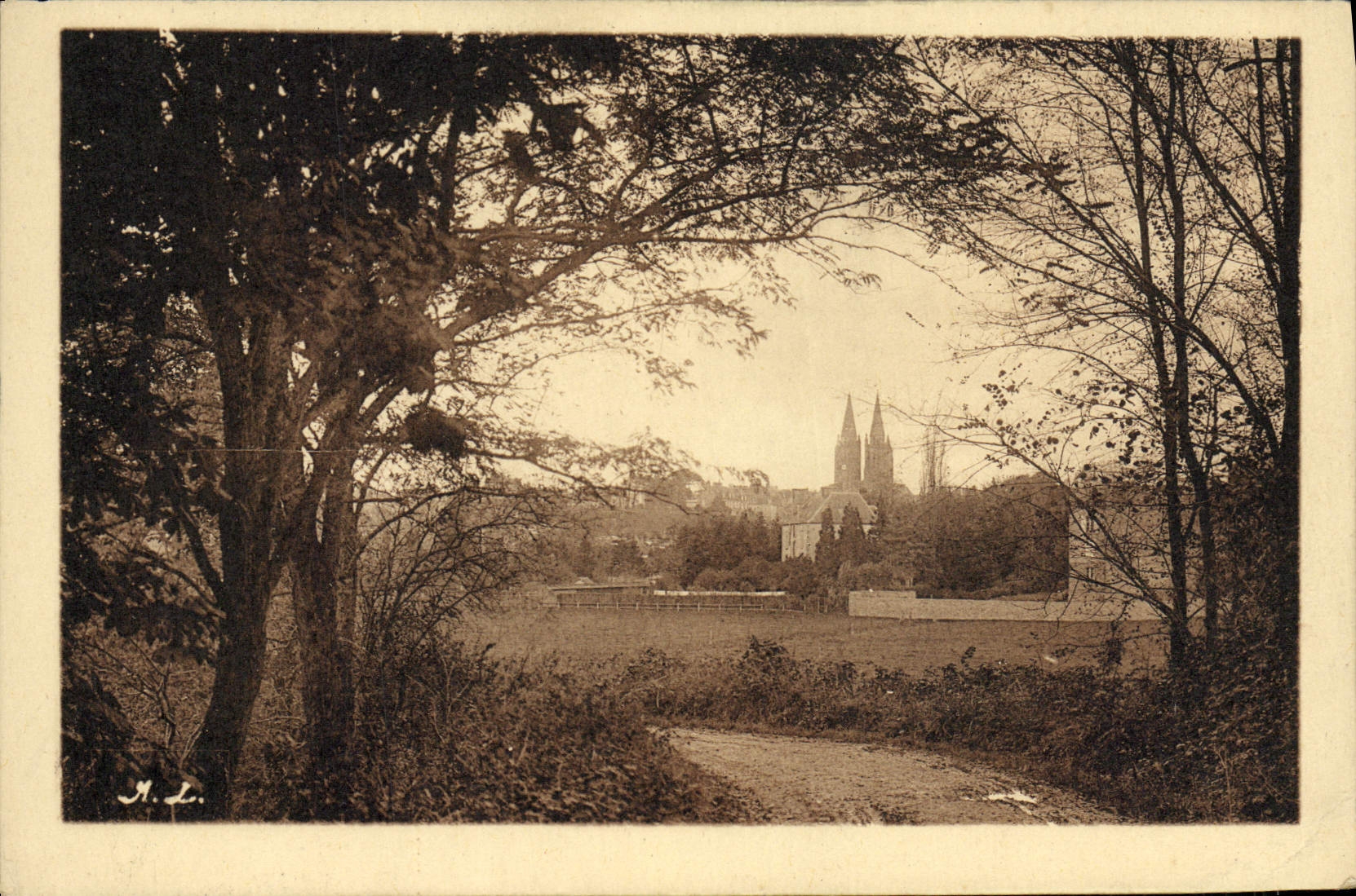 VINTAGE POSTCARD Holy Lo Seen from of Vaucelle