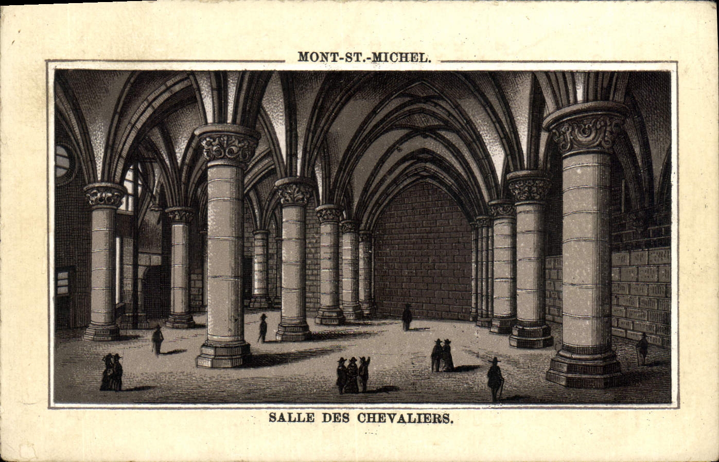 Chromo Mont St Michel Salle Des Chevaliers Publicite S Huan Rue National Mantes