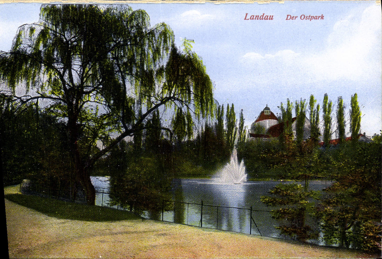 CPA Landau Der Ostpark