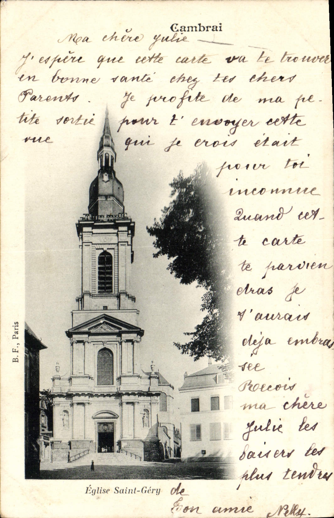 CPA Cambrai Eglise Saint Gery