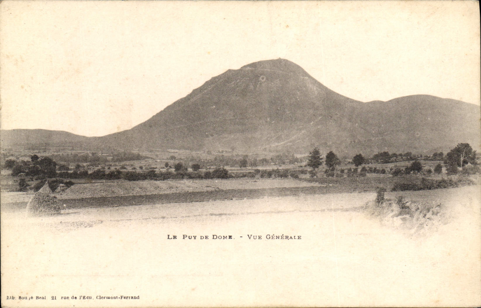 VINTAGE POSTCARD Puy Of the Dome View