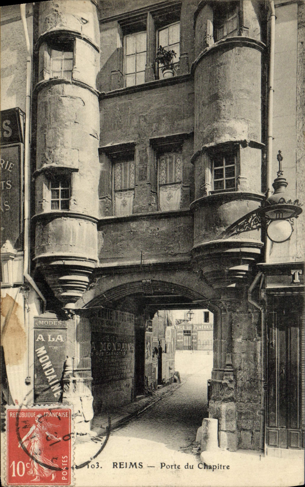 CPA Reims Porte Du Chapitre