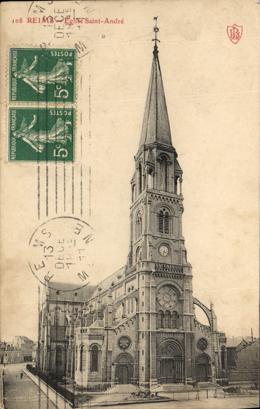 CPA Reims Eglise Saint Andre