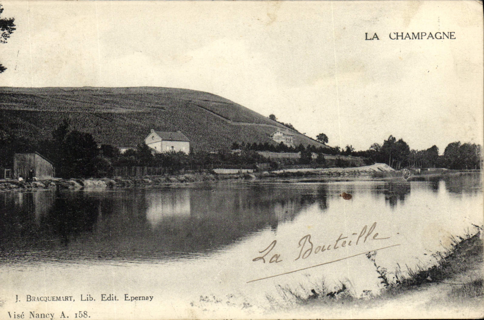 VINTAGE POSTCARD the Champagne