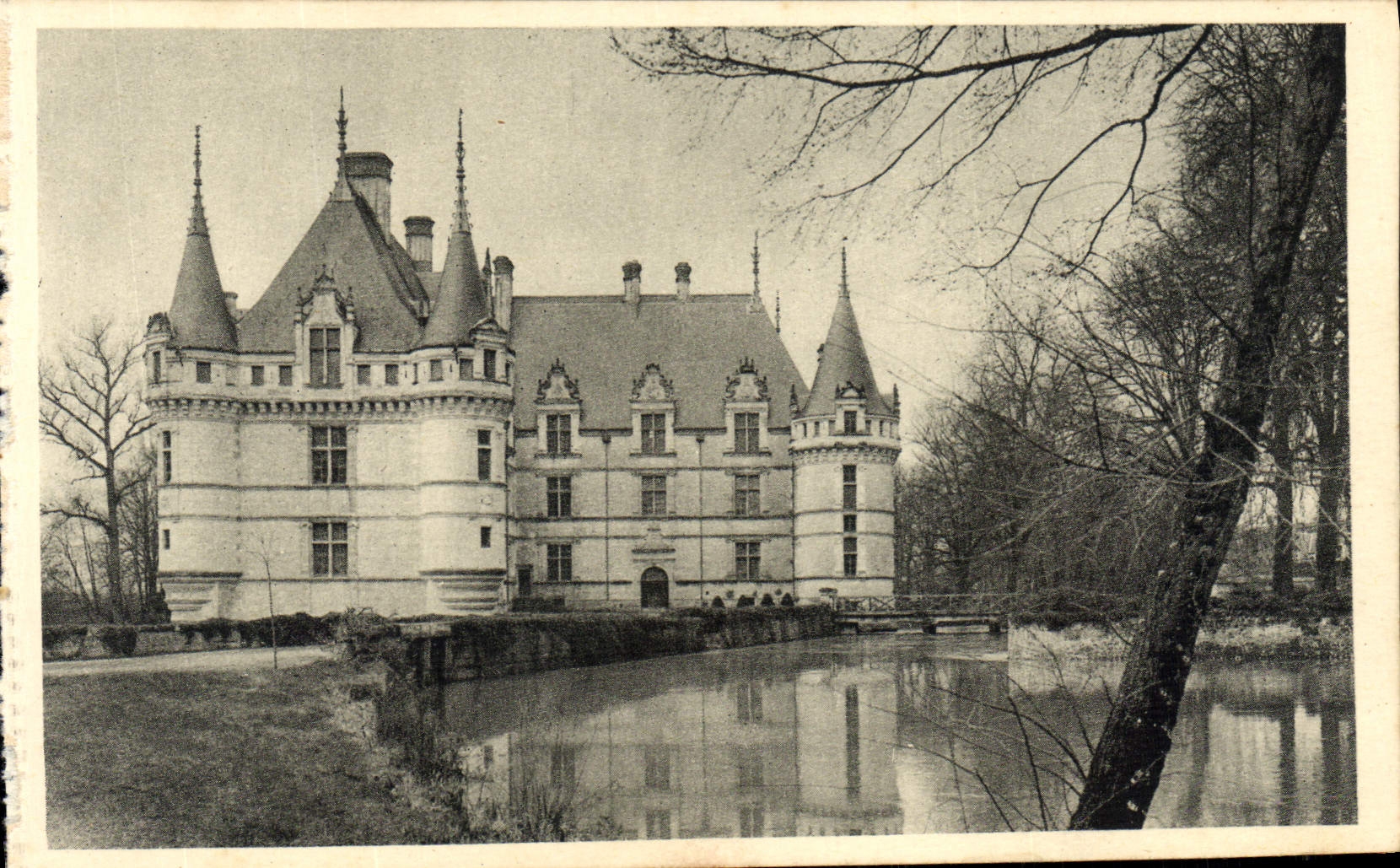 CPA Chateau D'Azay Le Rideau Face Est