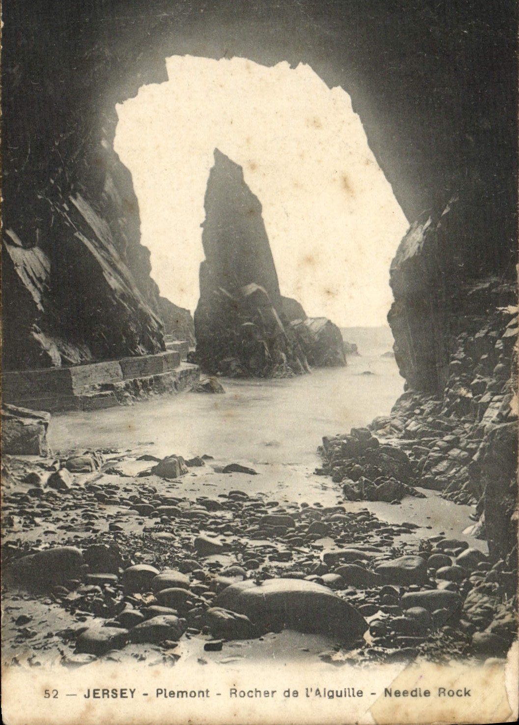 CPA Jersey Plemont Rocher De l'Aiguille