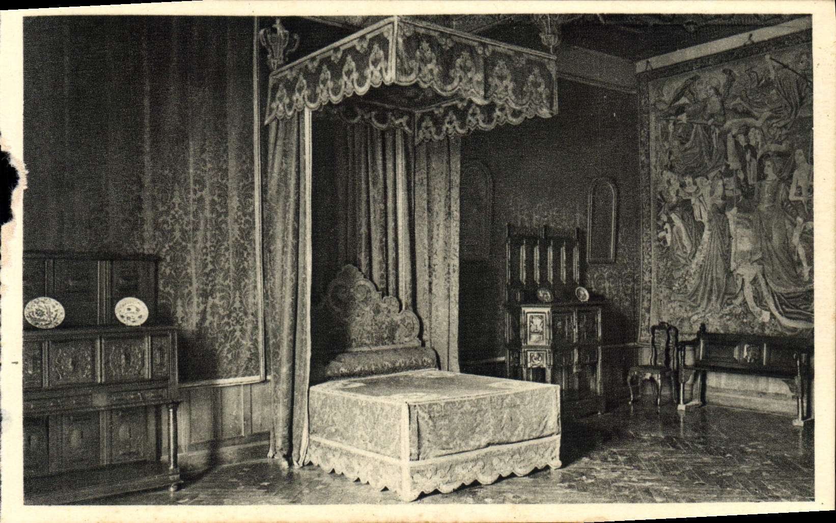 CPA Chateau D'Azay Le Rideau Chambre Du Premler Etage