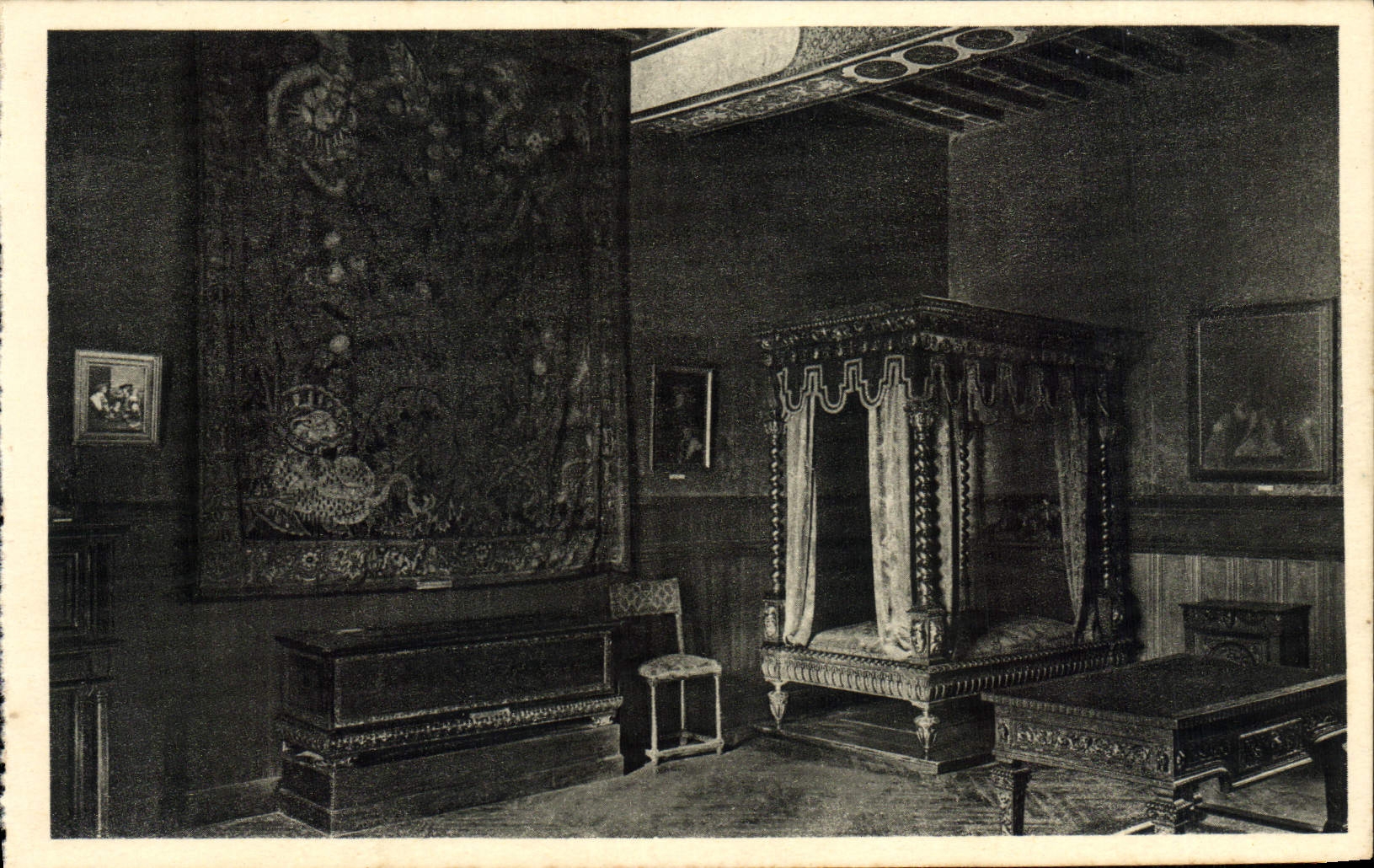 CPA Chateau D'Azay Le Rideau Chambre Du Rez De Chaussee