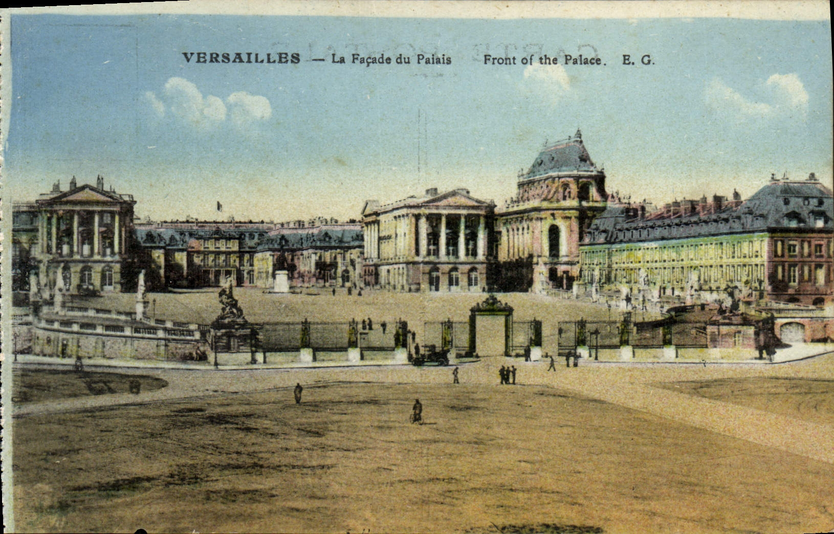 CPA Versailles La Facade Du Palais