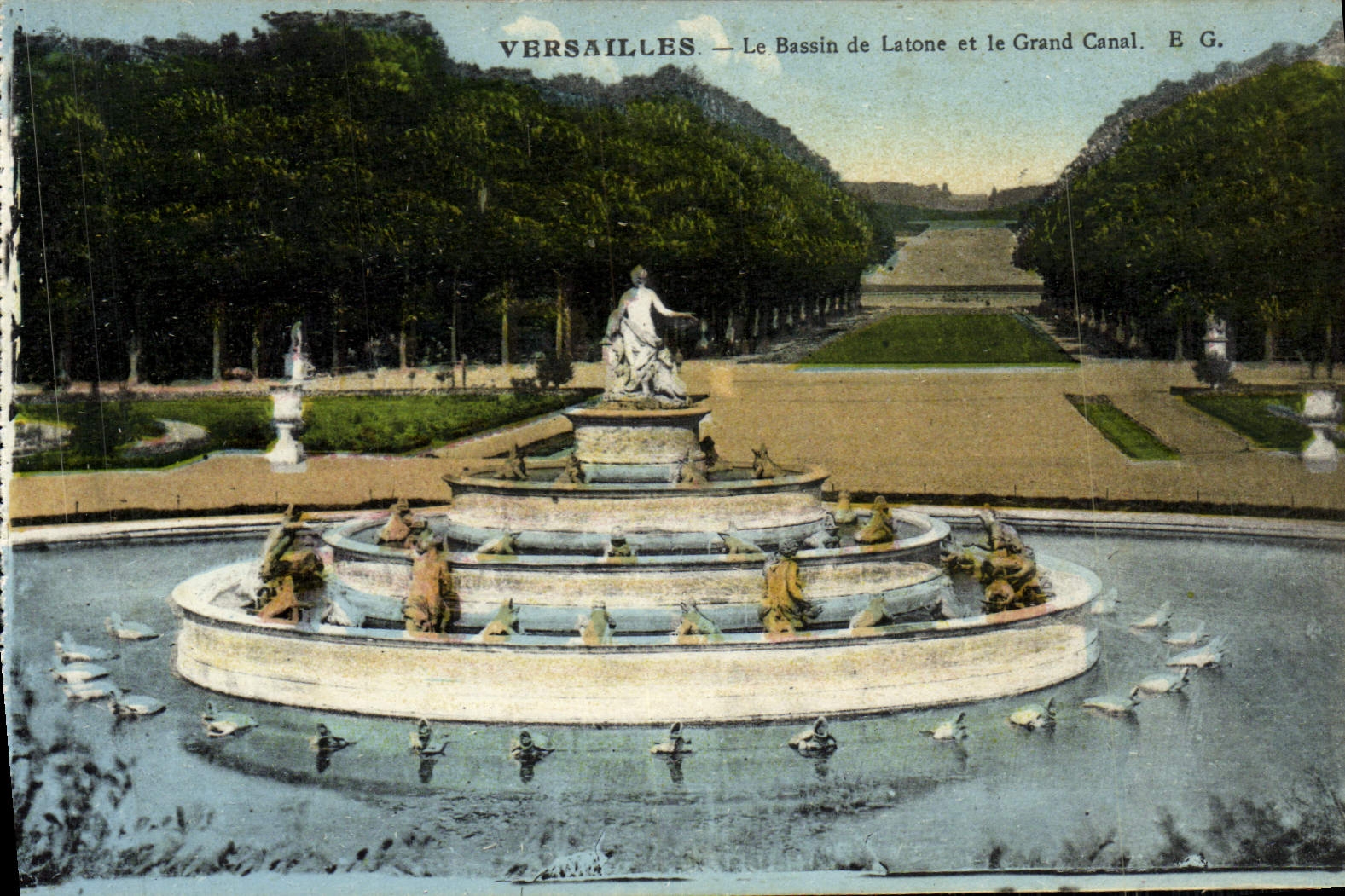 CPA Versailles Le Bassin De Latone Et Le Grand Canal