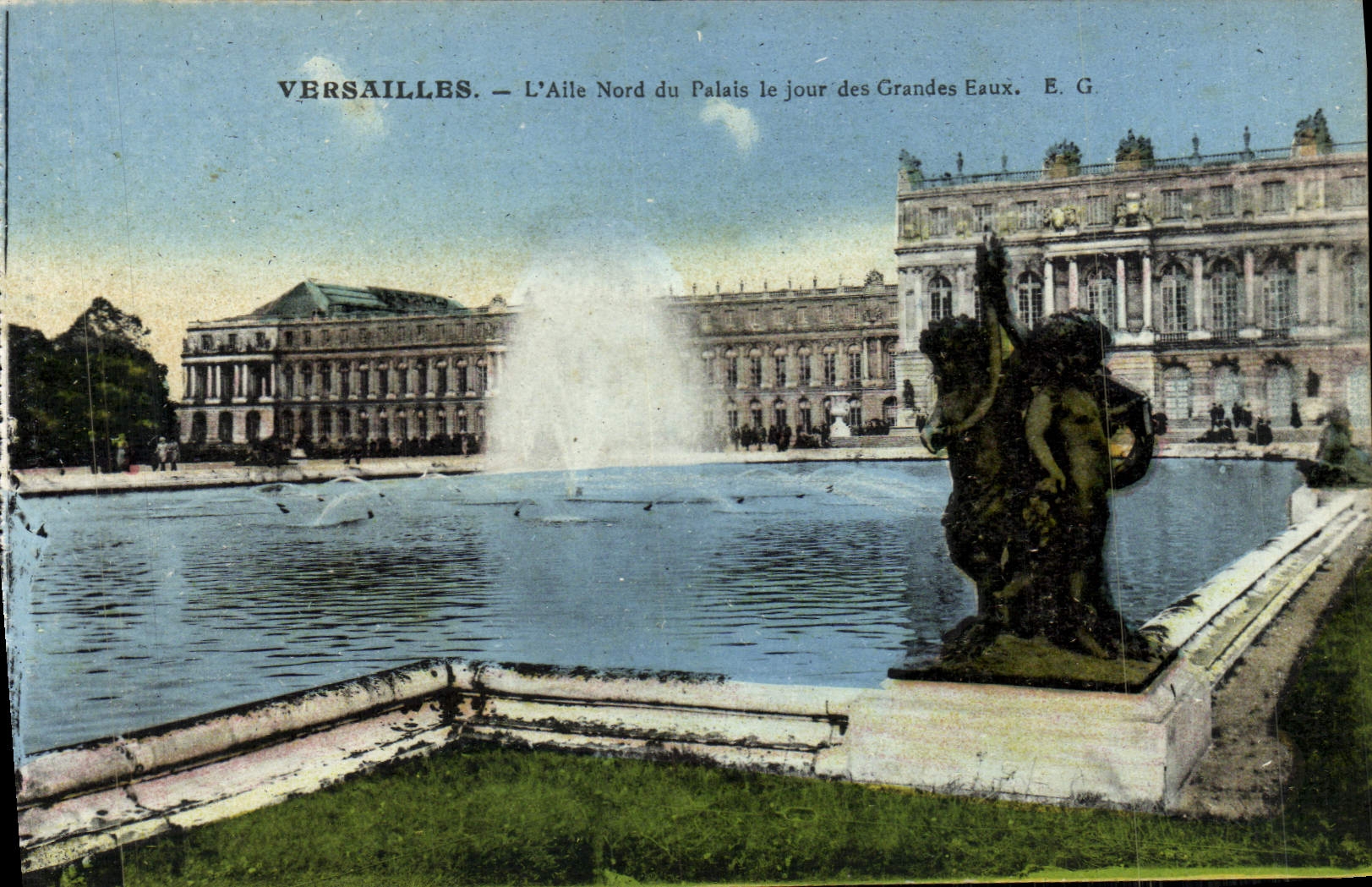 CPA Versailles L'Alle Nord Du Palais Le Jour Grandes Eaux