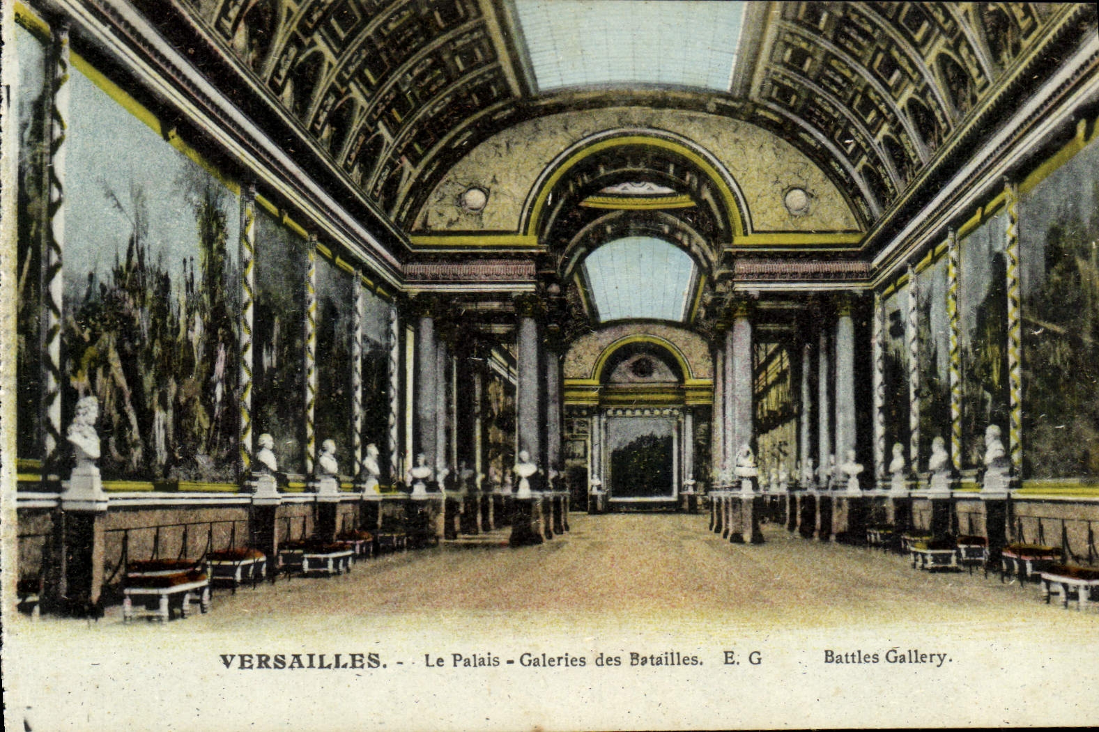 CPA Versailles Le Palais Galeries Des Batailles