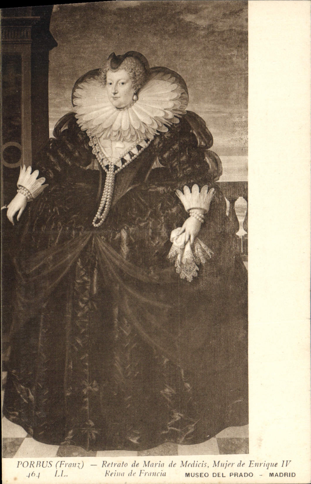 CPA Porbus Retrato De Maria De Medicis Mujer De Enrique IV Museo del Prado Madrid