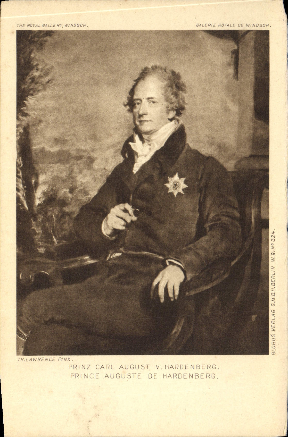 CPA Prinz Carl August Hardenberg Roayl Gallery Windsor Lawrence Pinx