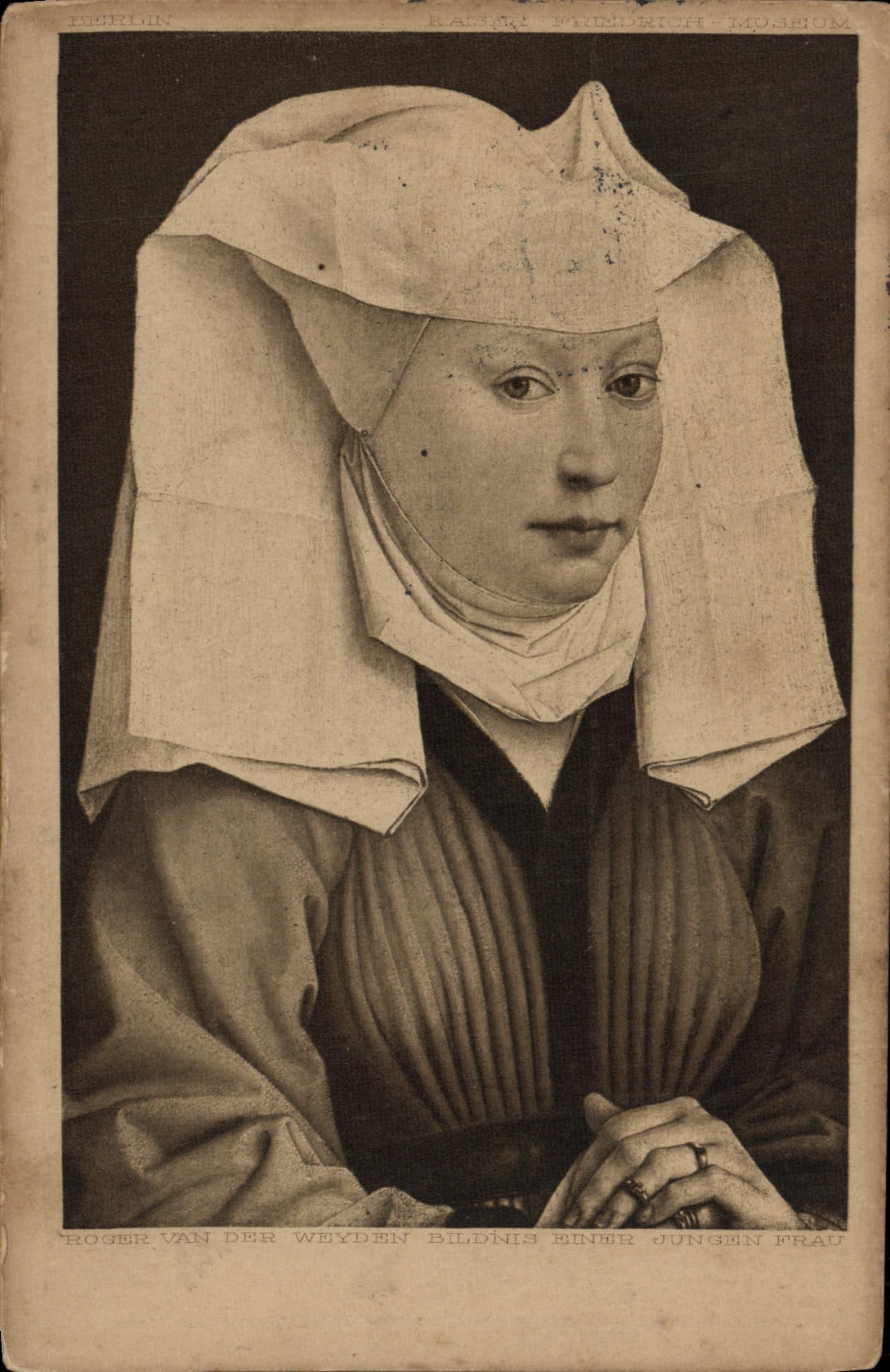 VINTAGE POSTCARD Berlin Kaiser Friedrich Museum Roger Van der Weyden