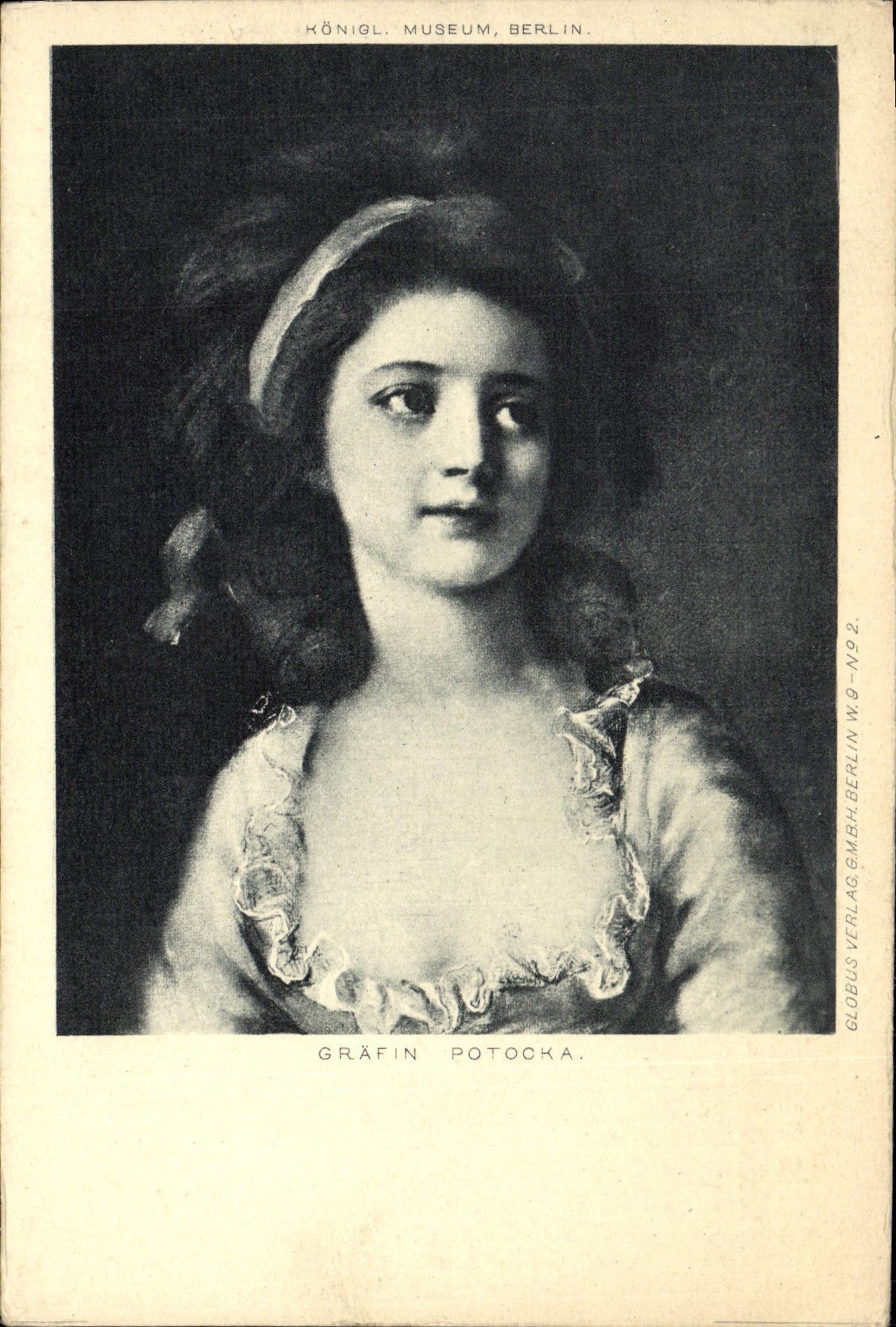 VINTAGE POSTCARD Museum Berlin Grafin Potocka