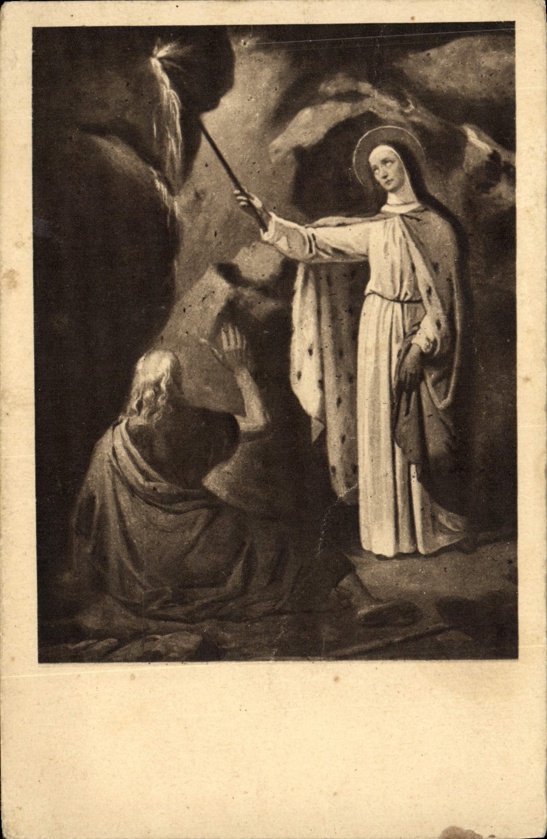 La POSTAL Mont Sainte Odile Sainte Odile de la VENDIMIA hace el canalón oscilar la fuente milagrosa