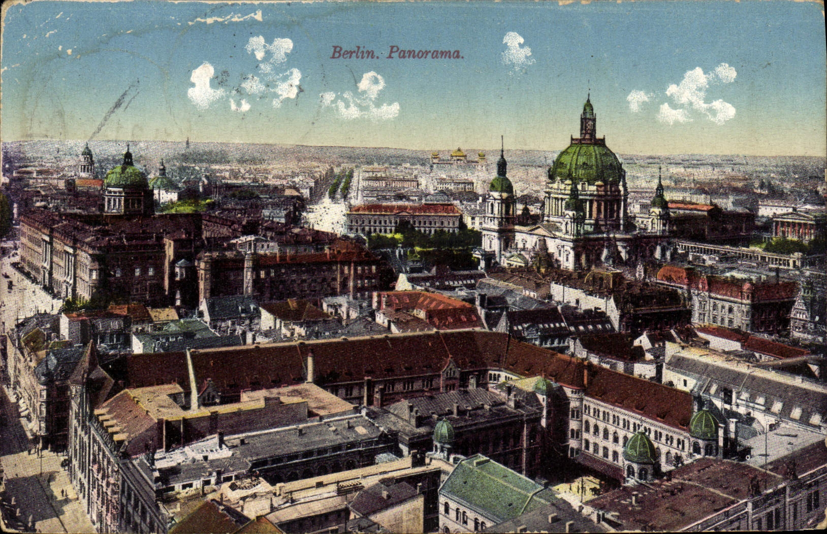VINTAGE POSTCARD Berlin Panorama