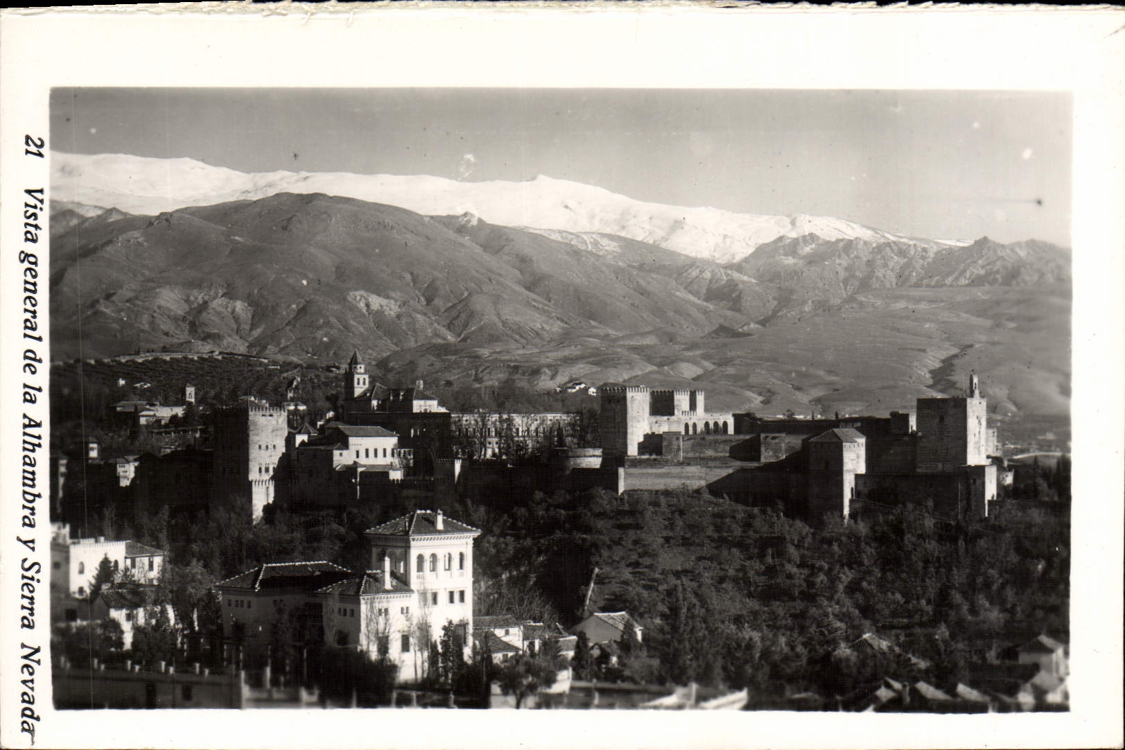 CPM Vista General De La Alhambra Y Sierra Nevada