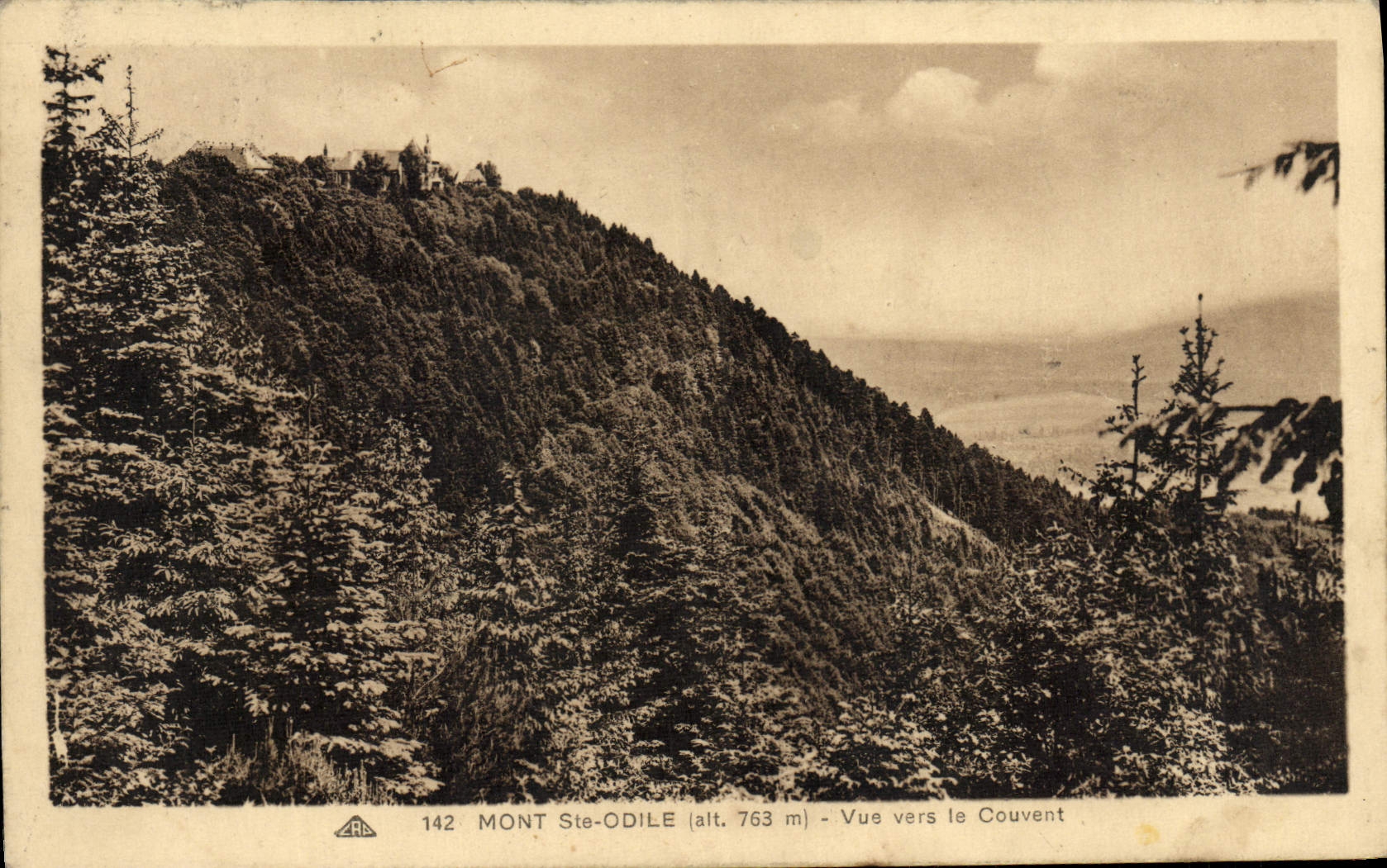 CPA Mont Ste Odile Vue Vers Le Couvent