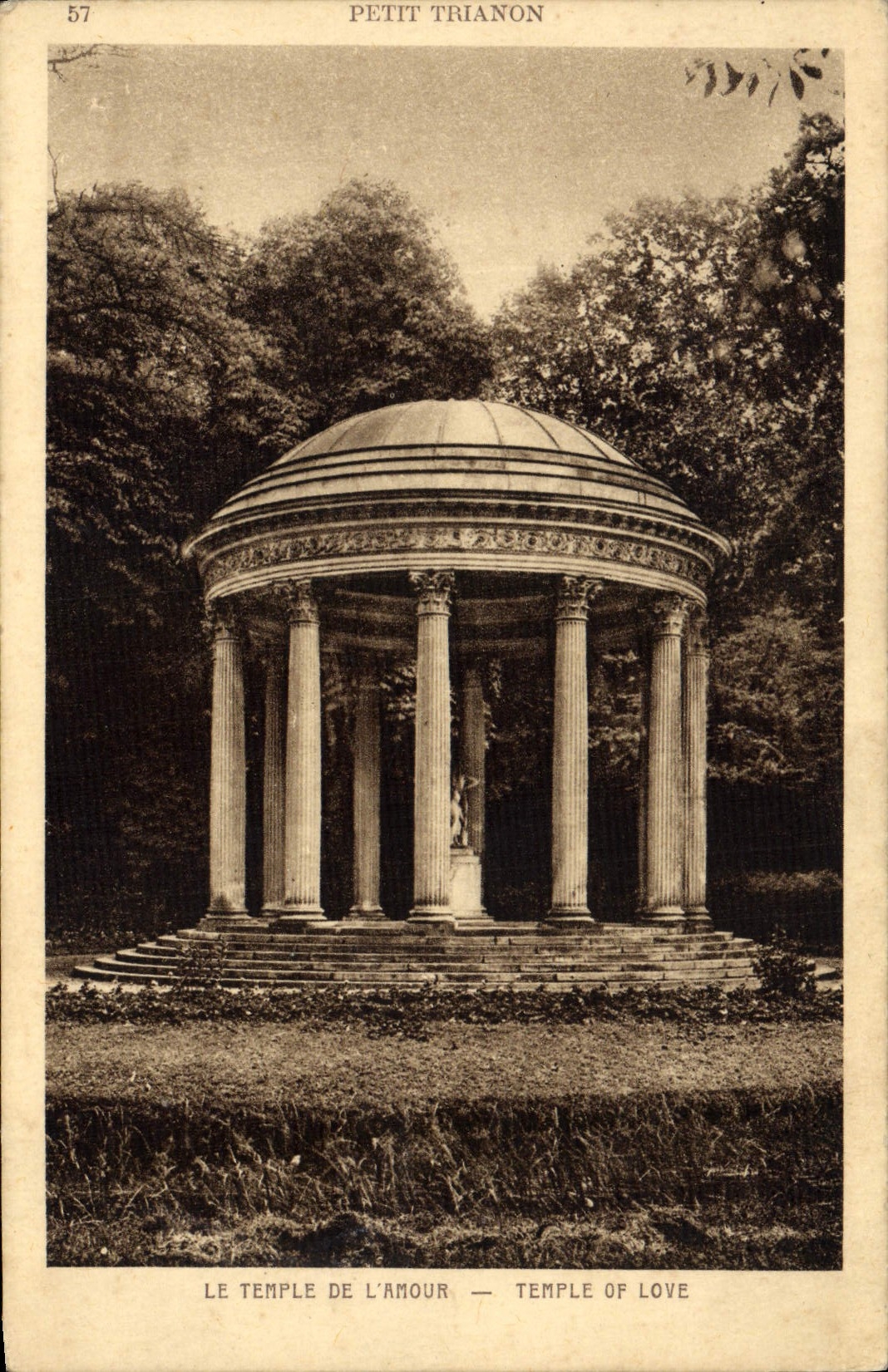 VINTAGE POSTCARD Small Trianon the Temple Of the Versailles Love