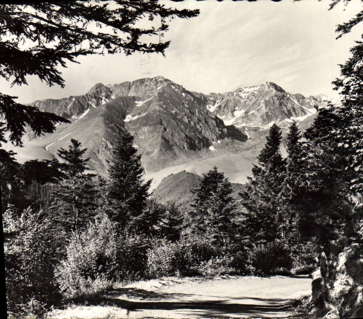 MODERN CARD Collar D' Aspin Road De Payolle With the Collar D' Aspin Solid mass Of Arbizon