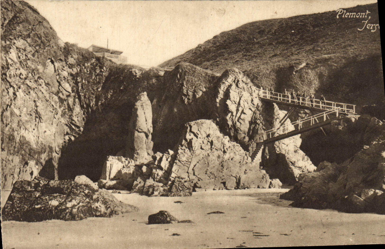 VINTAGE POSTCARD Plemont Jersey