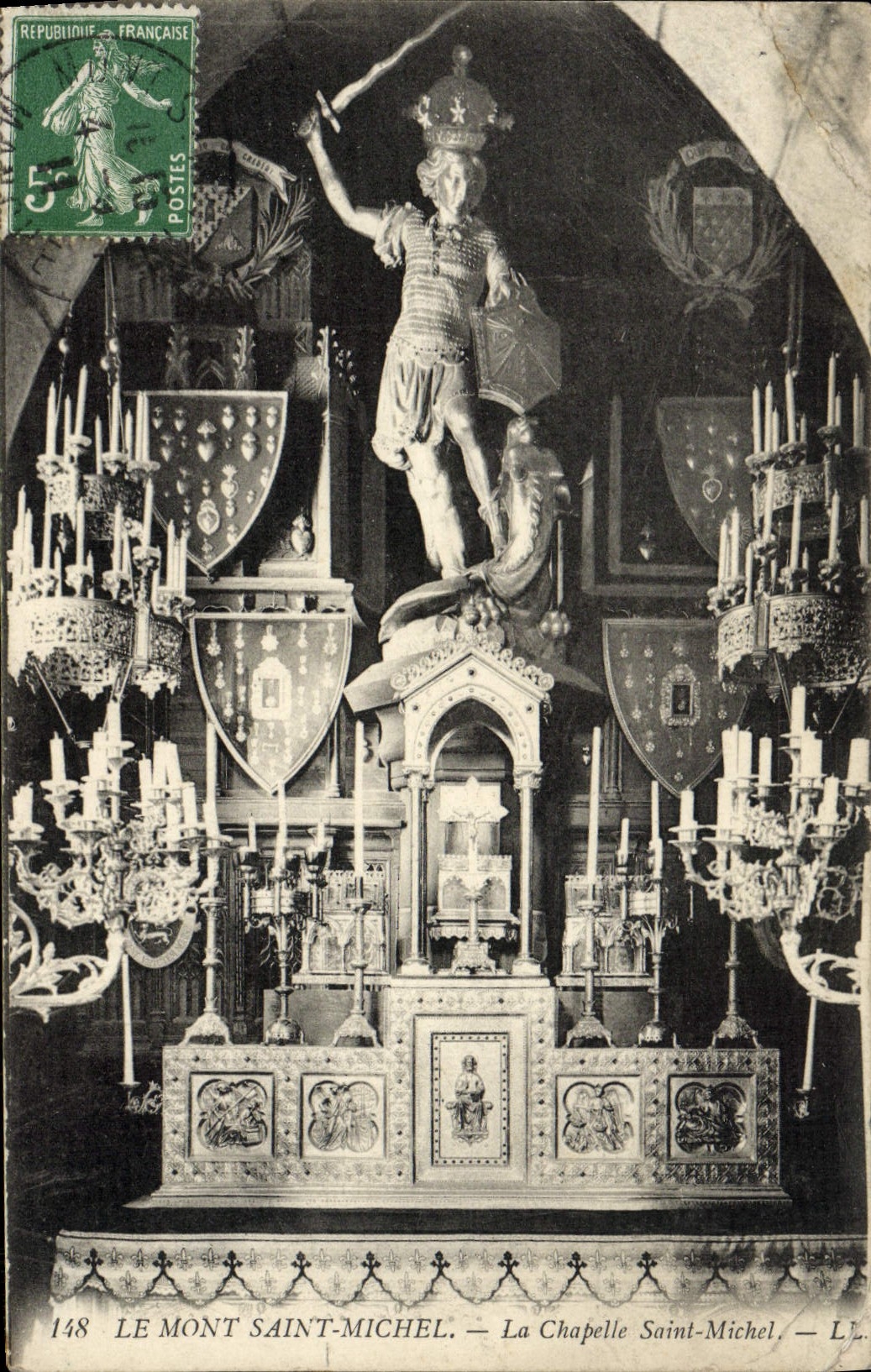 CPA Le Mont Saint Michel La Chapelle Saint Mchel